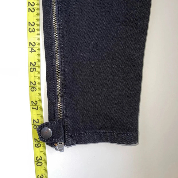 Pilcro and the Letterpress Serif Zipper Black Mid-rise Skinny Jeans 27 Women’s - Picture 11 of 15